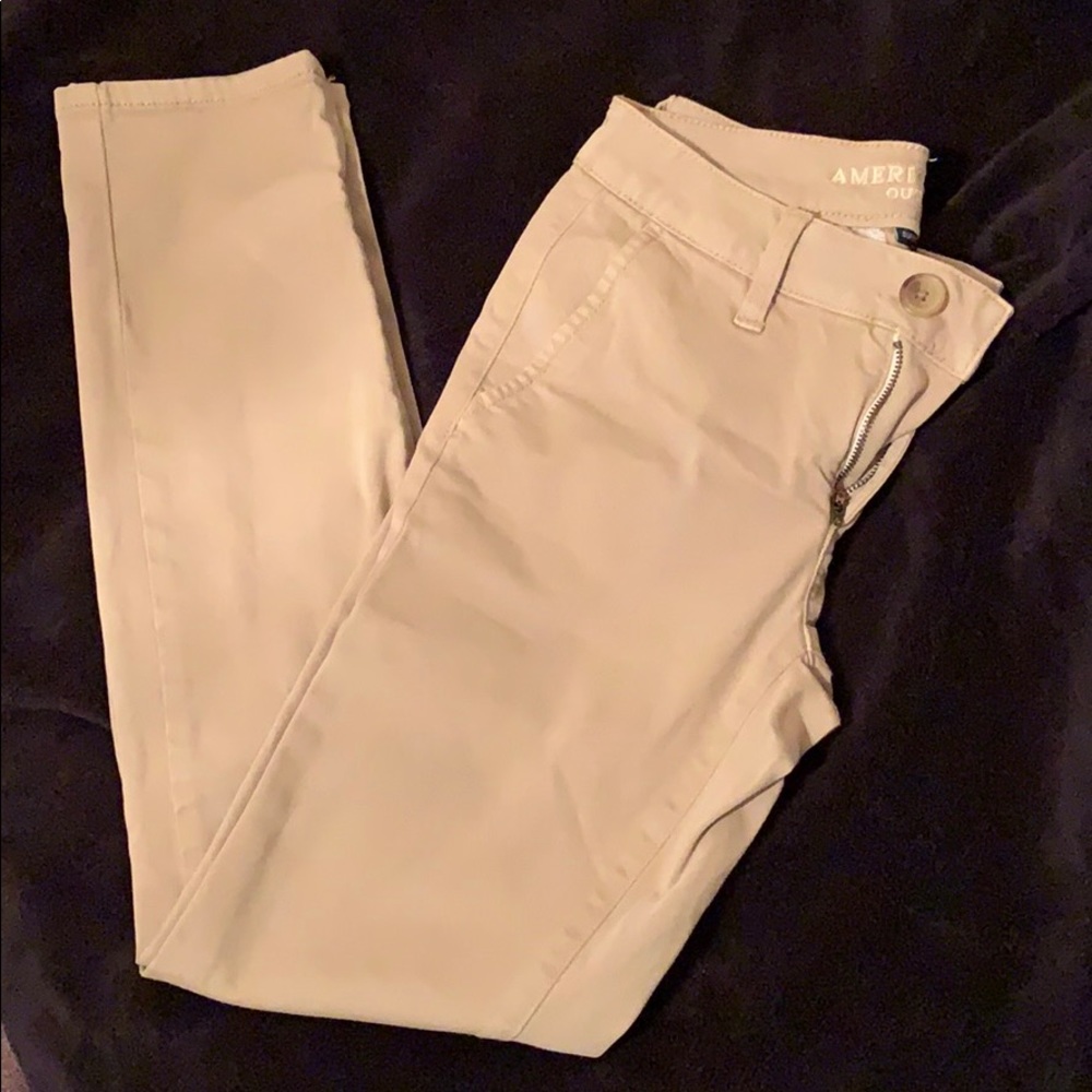 American Eagle skinny khakis!